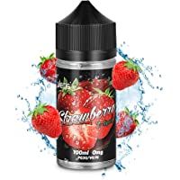IMECIG Líquido E para cigarrillos electrónicos- líquido de fresa Vape100ml- humo fresco y grande- sin nicotina